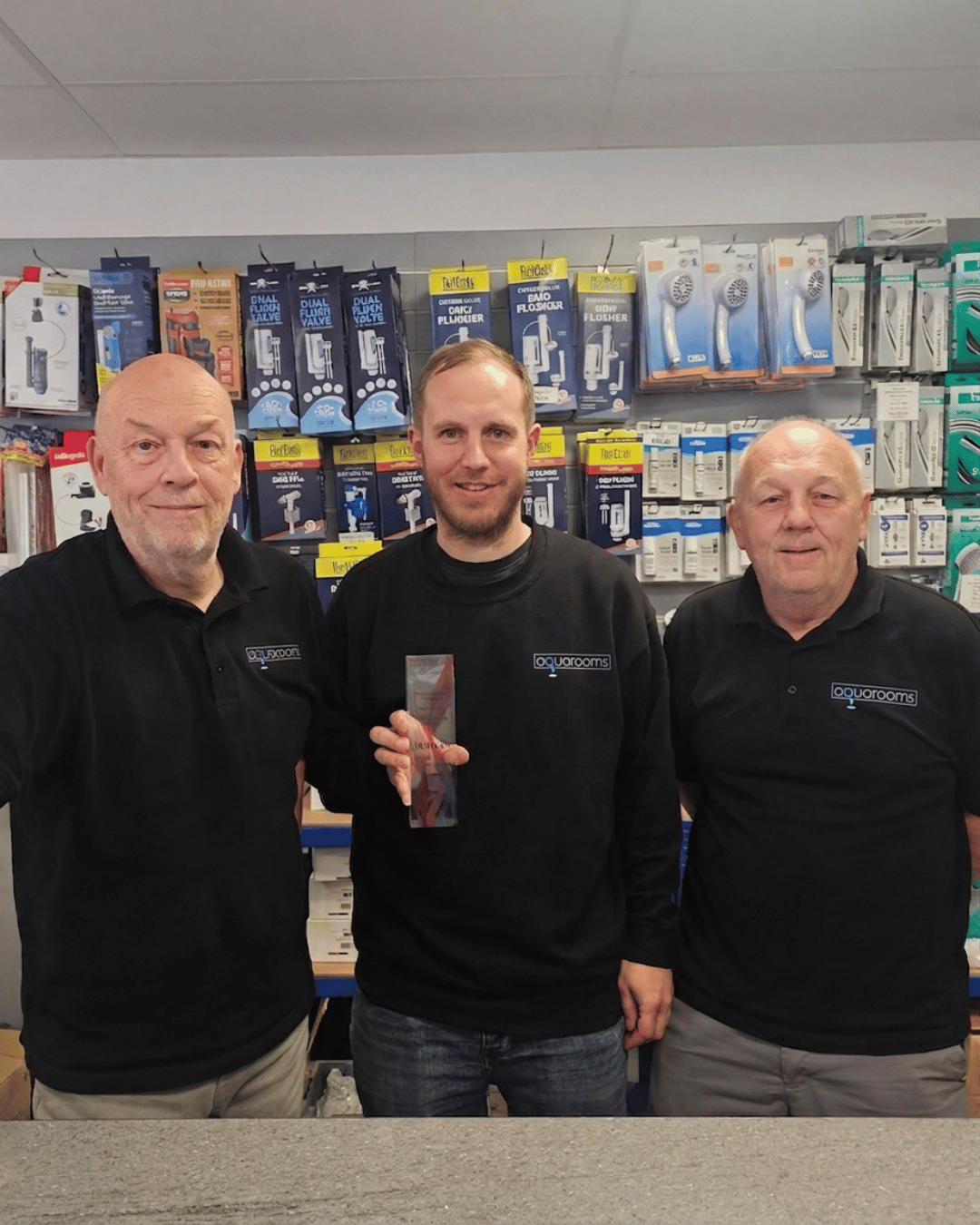 The Aquarooms family team at the Hoddesdon bathroom showroom